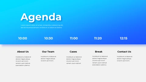 Agenda PPT templates