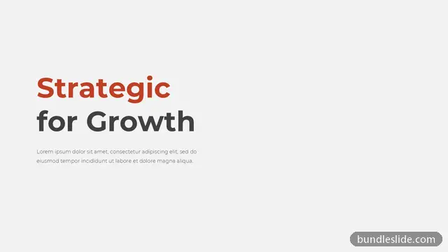 Roadmap PPT template in red, title slide, strategic growth - editable PowerPoint slide