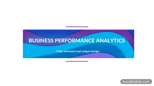 KPI Dashboard PPT template in blue, title slide, business performance - editable PowerPoint slide