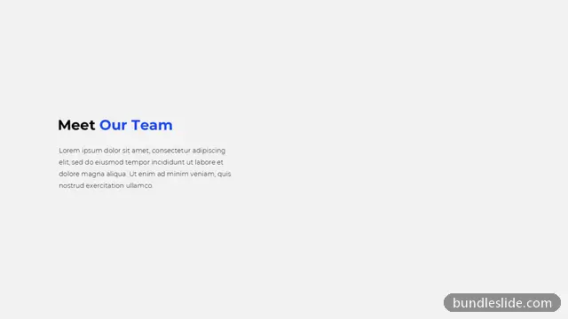 Team & About Us PPT template in black, meet our team, team intro - editable PowerPoint slide