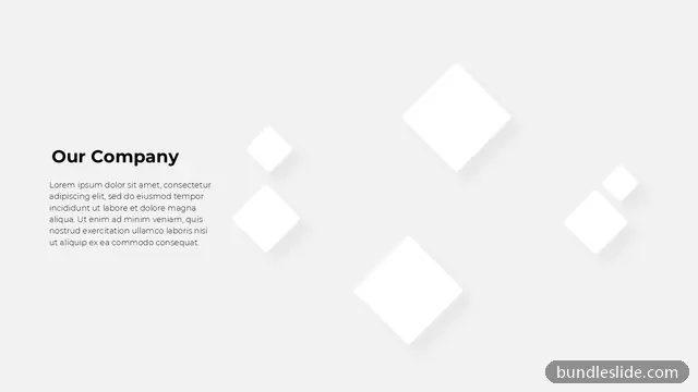 Team & About Us PPT template in white, title slide, company intro - editable PowerPoint slide