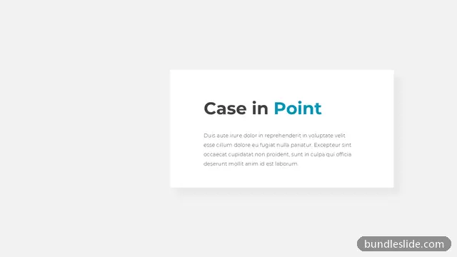Business Plan PPT template in white, case study, title card - editable PowerPoint slide